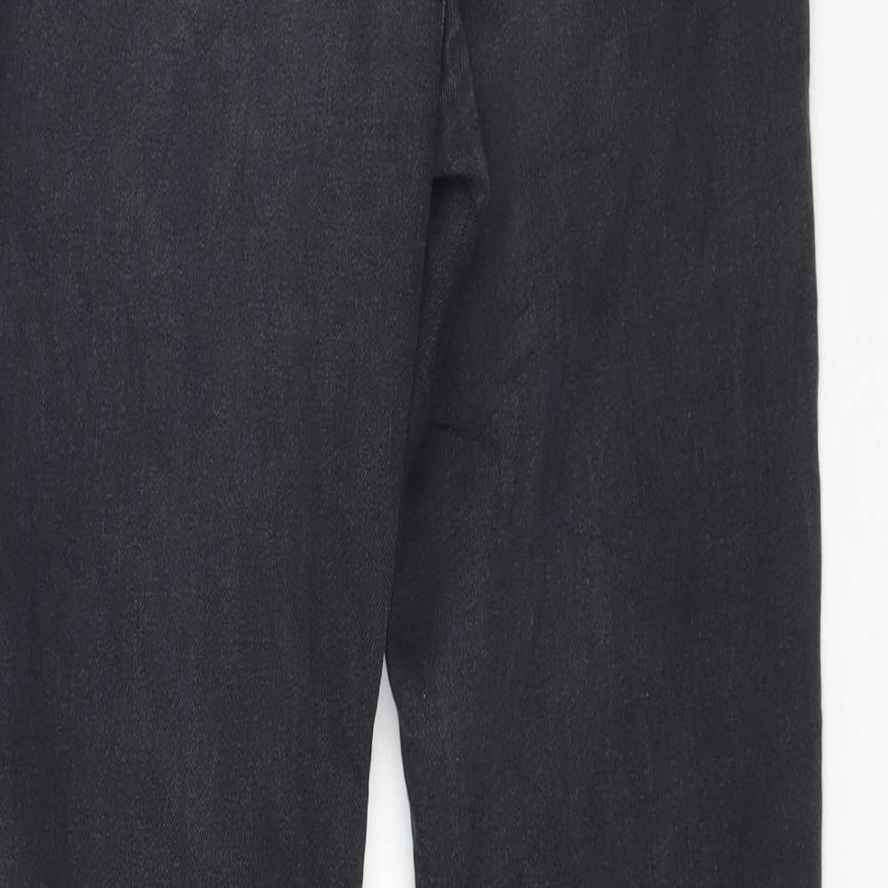 Preworn Womens Black Denim Skinny Jeans Size 26 in L28 in