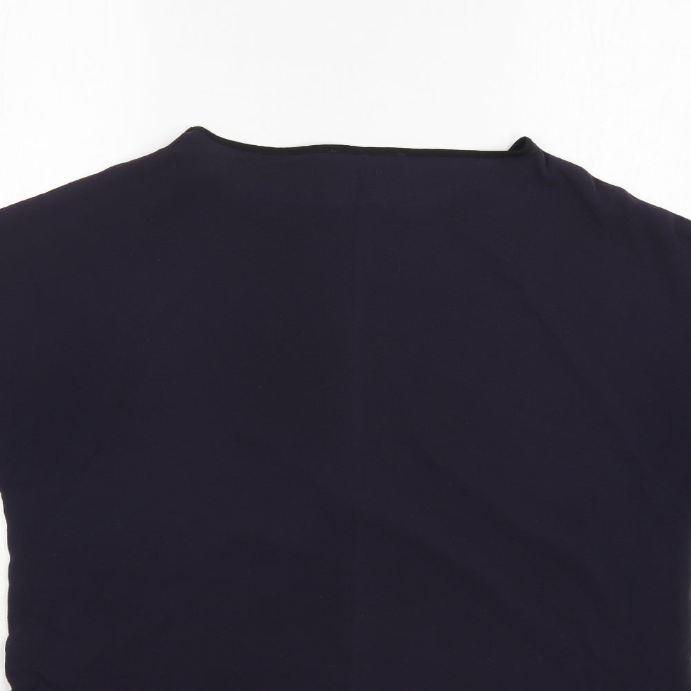 M&S Womens Blue Basic Blouse Size 14
