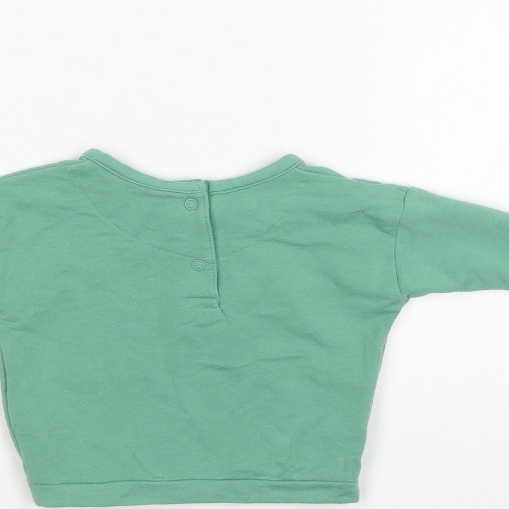 M&S Baby Green Pullover Jumper Size 0-3 Months