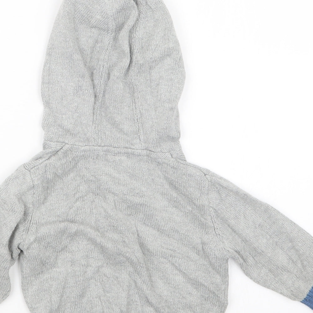 TU Boys Grey Knit Pullover Jumper Size 6-9 Months