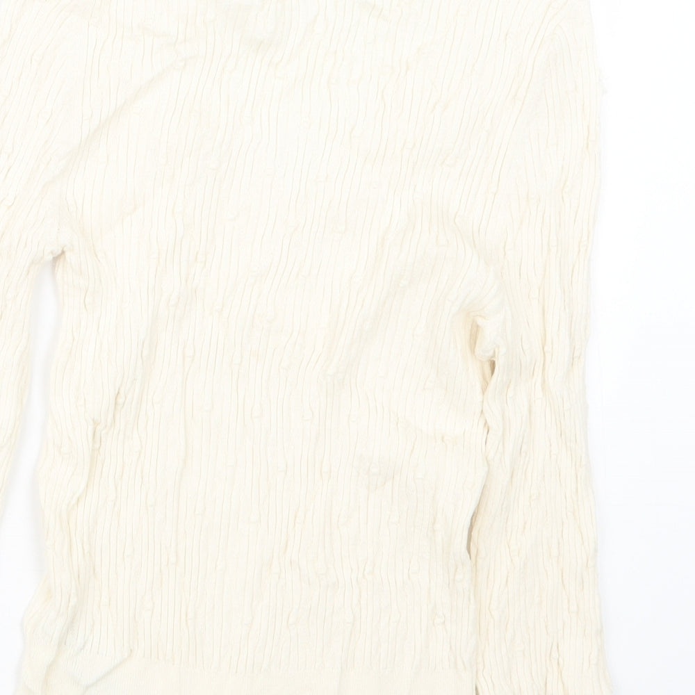 Marks and Spencer Womens Ivory Pullover Jumper Size 10