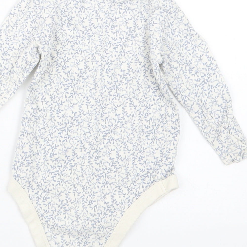 TU Girls Blue Geometric Babygrow One-Piece Size 6-9 Months