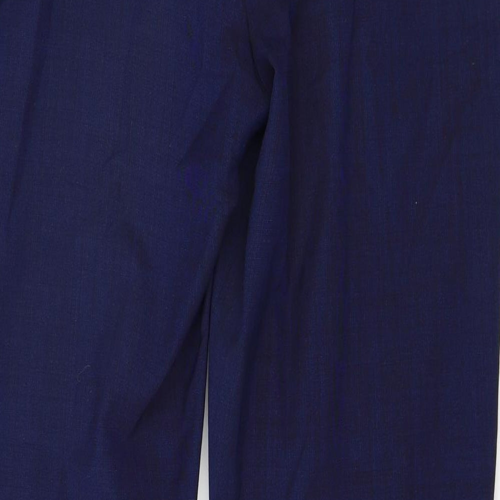 Prworn Womens Blue Trousers Size 10 L29 in