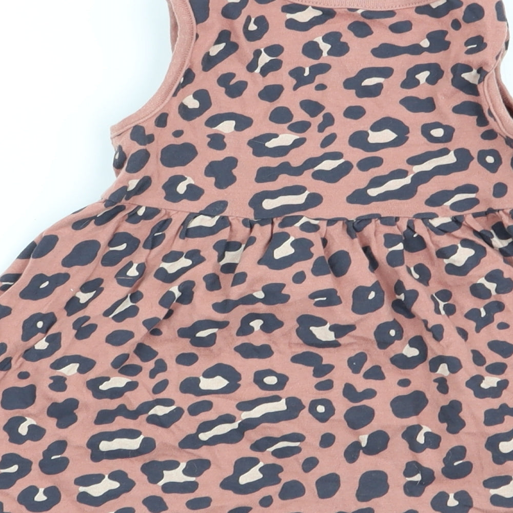 F&F Girls Multicoloured Animal Print Fit & Flare Size 12-18 Months