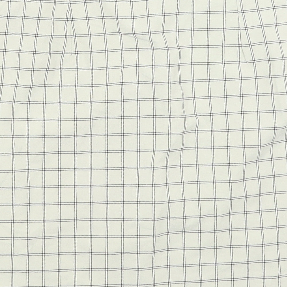 Nasty Gal Womens Beige Check A-Line Skirt Size 8