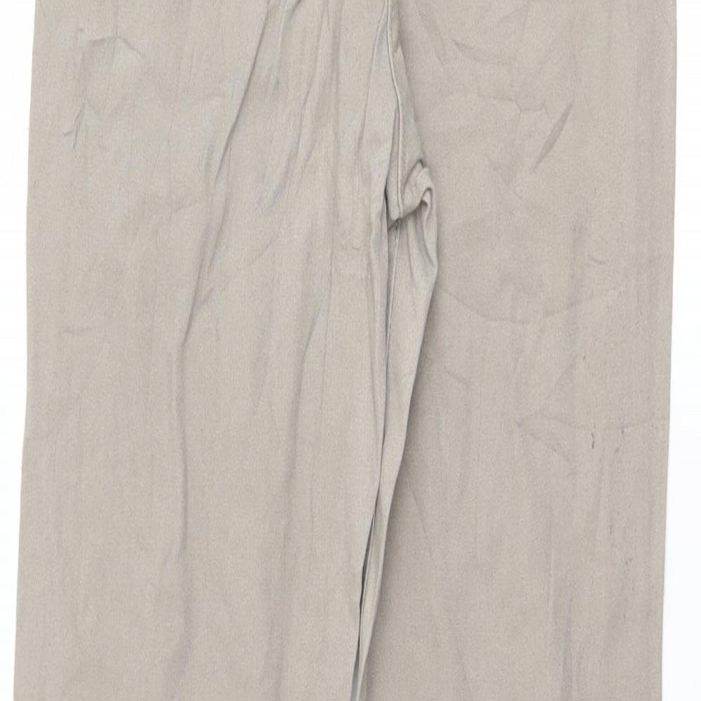 H&M Womens Beige Trousers Size 8 L30 in
