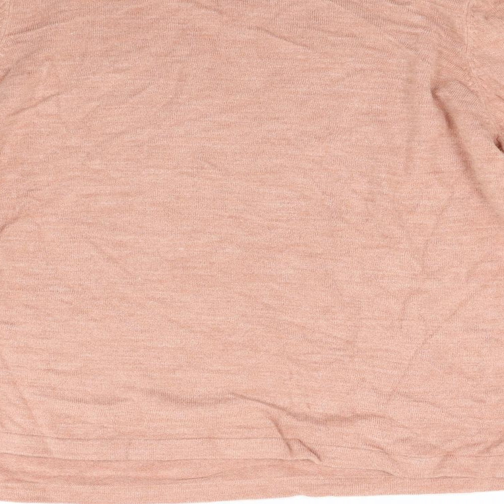 M&S Womens Orange Knit Pullover Jumper Size 18