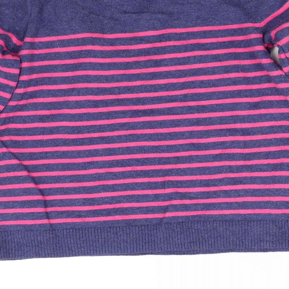 Gap Girls Multicoloured Striped Knit Pullover Jumper Size L - Heart