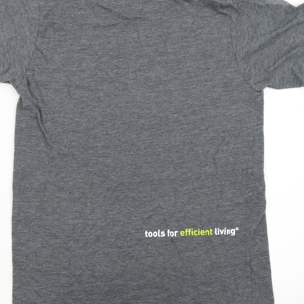 Tultex Womens Grey Basic T-Shirt Size S - Simple Human