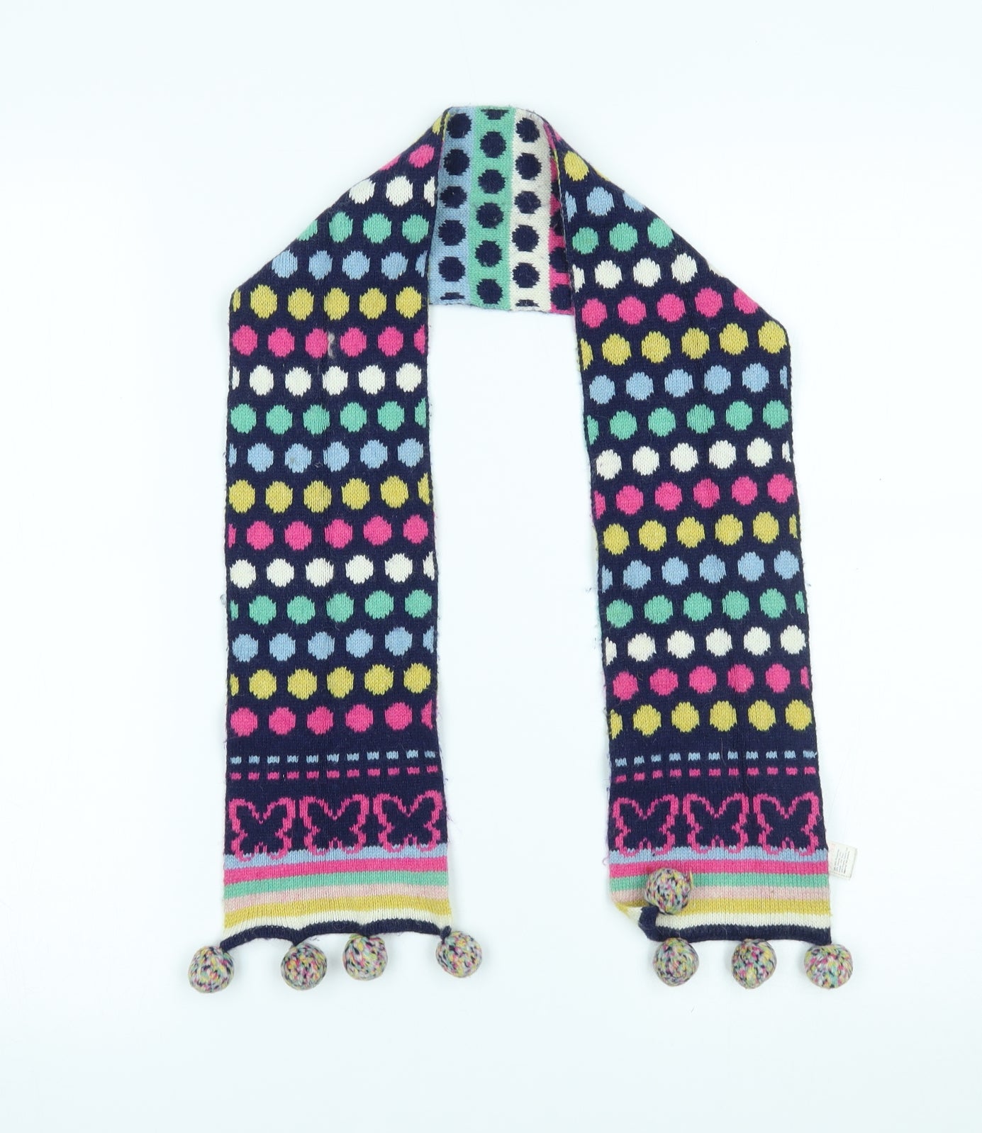 Monsoon Girls Multicoloured Spotted Scarf Scarves & Wraps One Size