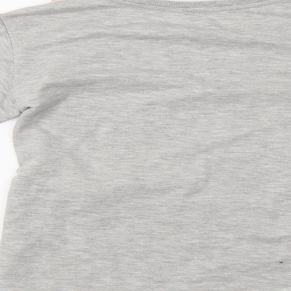 BlueZoo Girls Grey Pullover Sweatshirt Size 9-10 Years - Sequinned