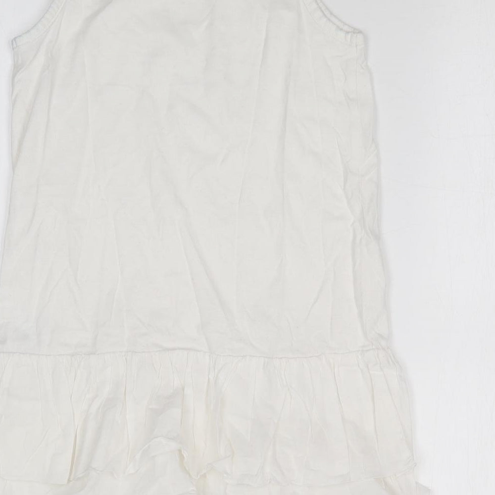 COMBI MINI Girls White Basic T-Shirt Size 5 Years