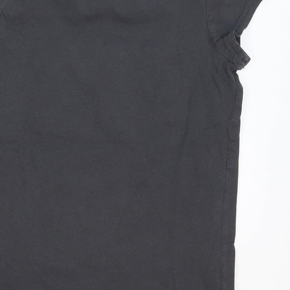 H&M Girls Grey Basic T-Shirt Size 9-10 Years