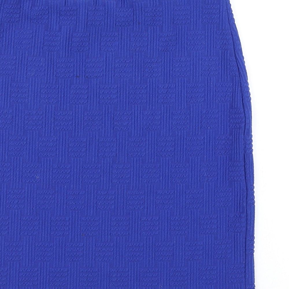 River Island Womens Blue Straight & Pencil Skirt Size 10