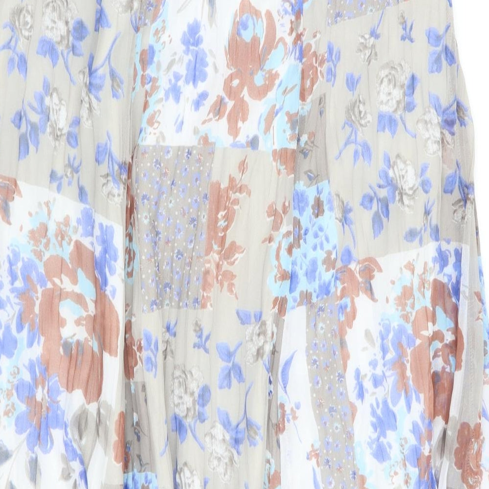 Changes Womens Multicoloured Floral Flare Skirt Size 12 - Stretch waistband