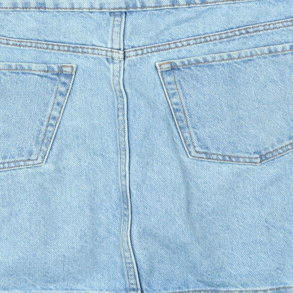 New Look Womens Blue A-Line Skirt Size 12