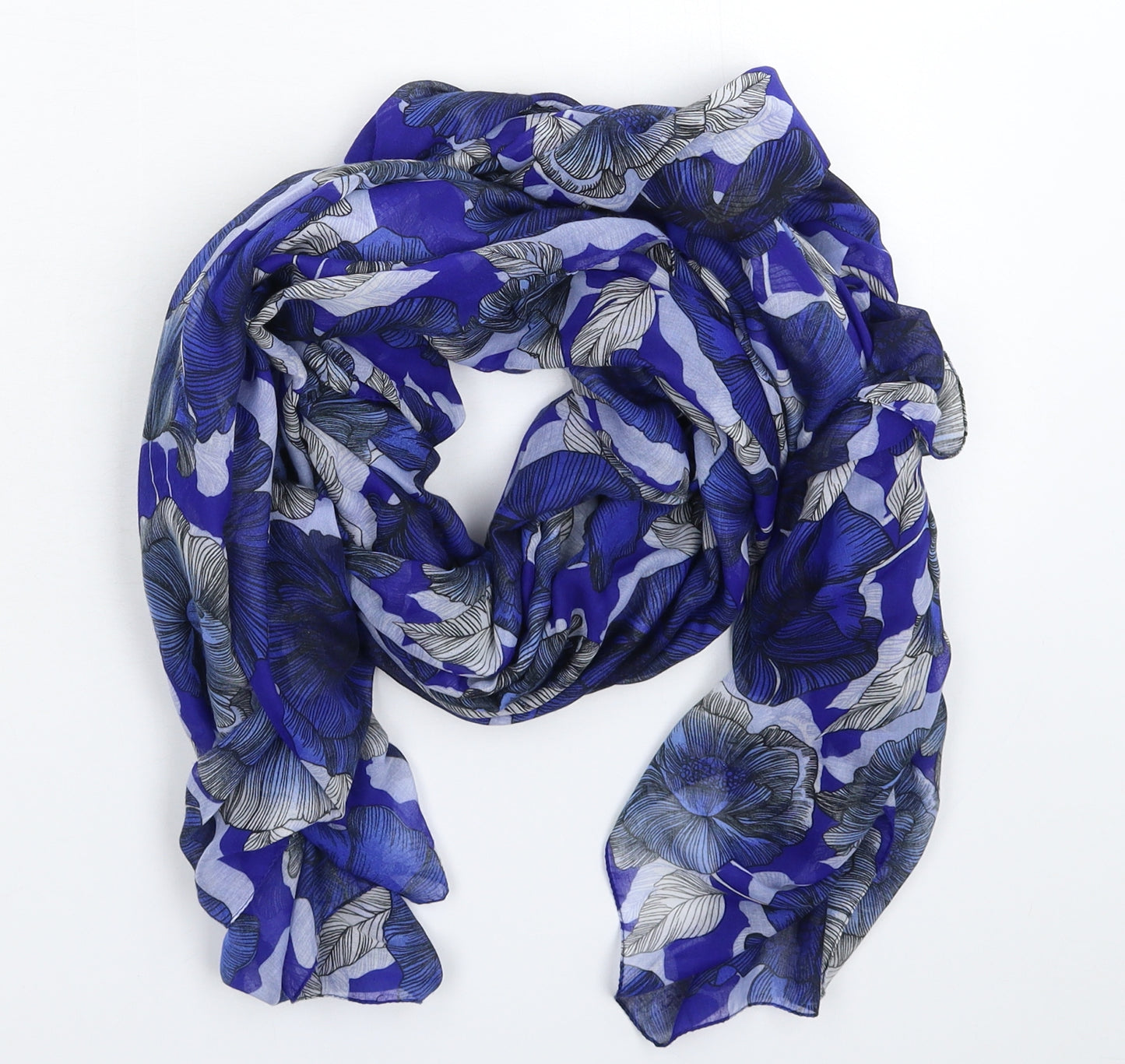 Preworn Womens Multicoloured Floral Scarf