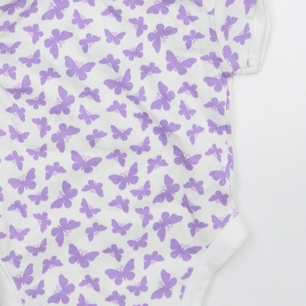 George Baby White Babygrow One-Piece Size Newborn