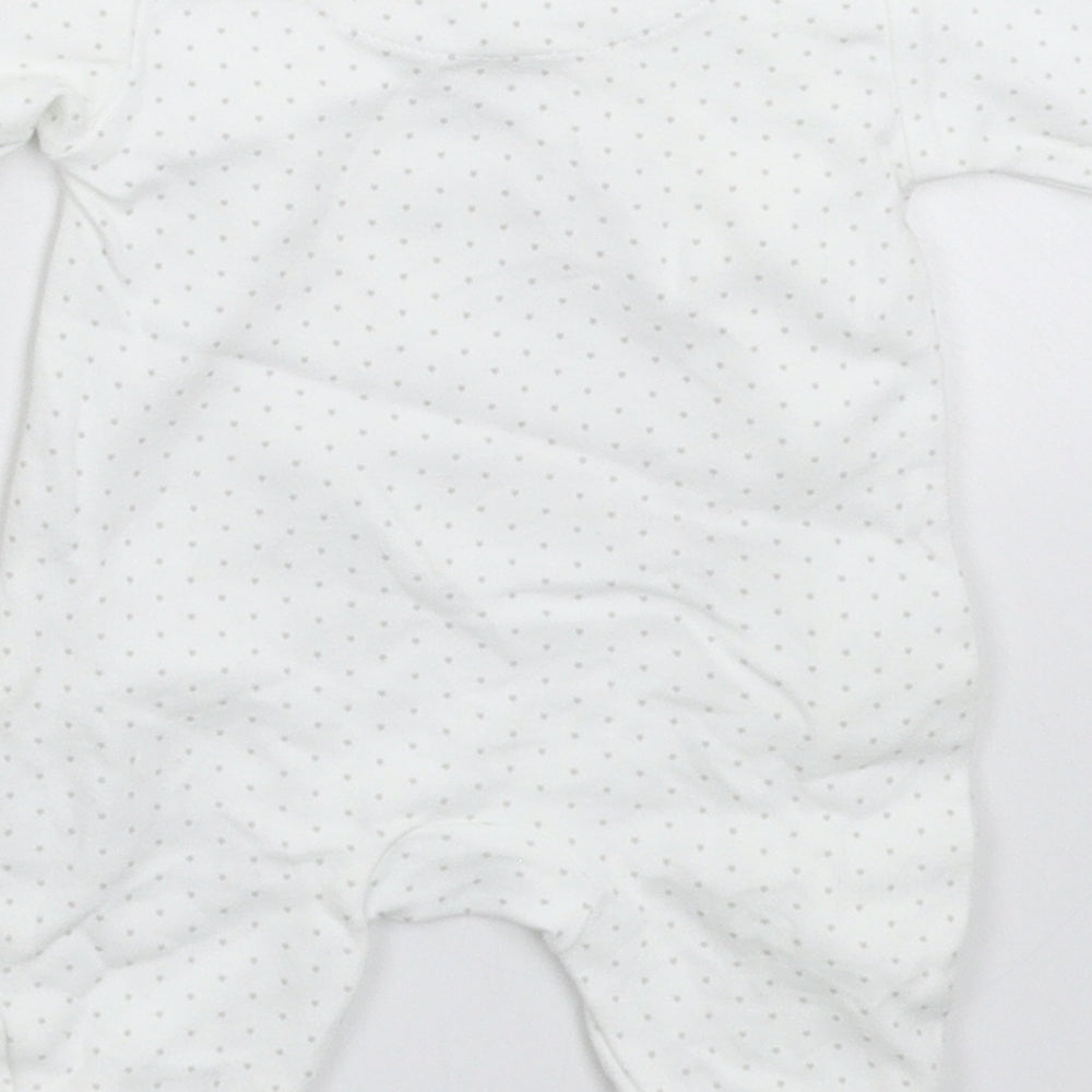 NEXT Baby White Geometric Babygrow One-Piece Size Newborn