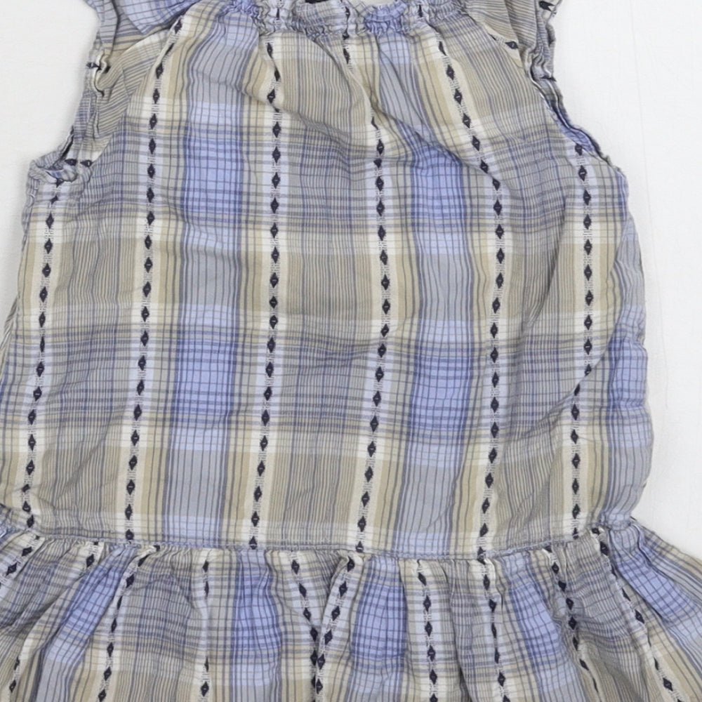 Gap Girls Multicoloured Check Fit & Flare Size 24 Months