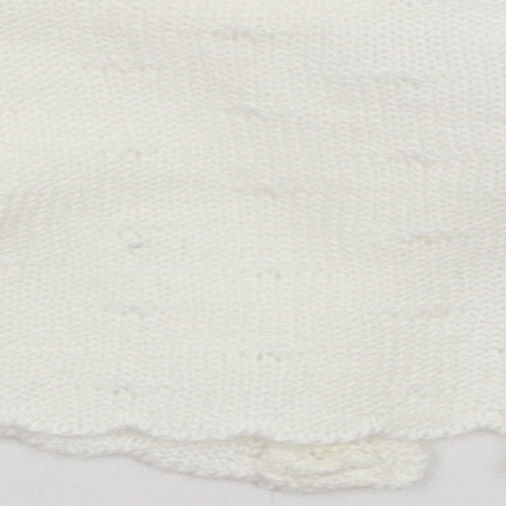 Angel Kids Baby White Cardigan Jumper Size 0-3 Months