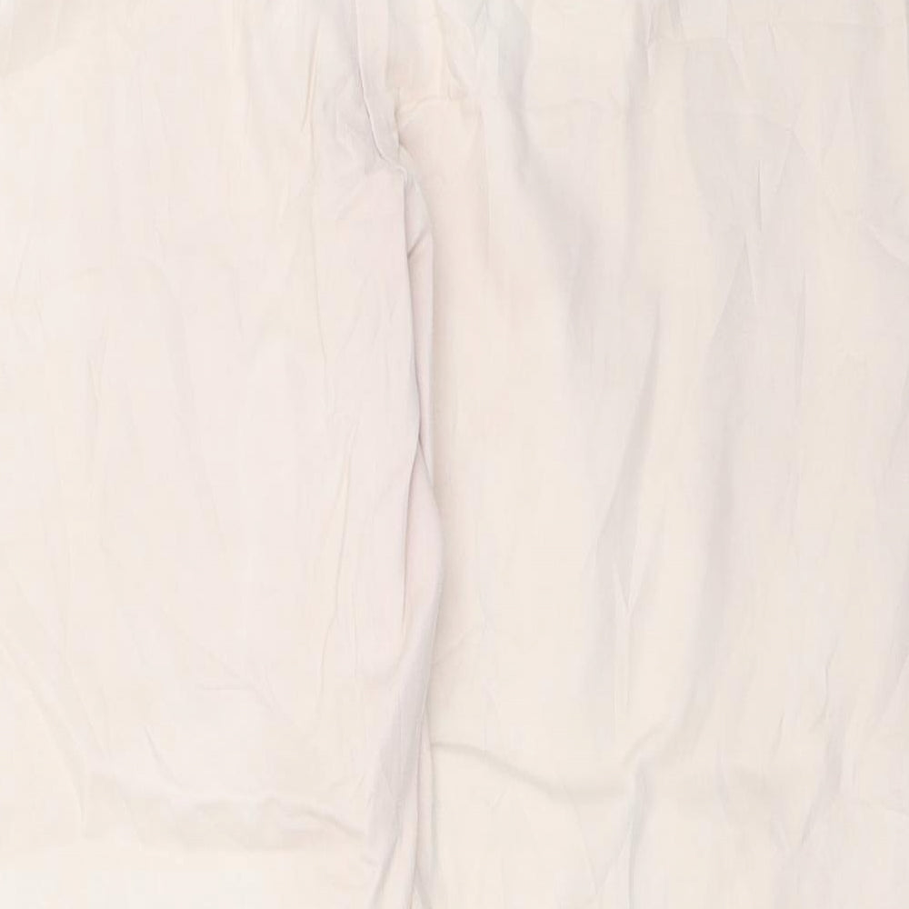 Nutmeg Womens Beige Capri Trousers Size 18 L26 in