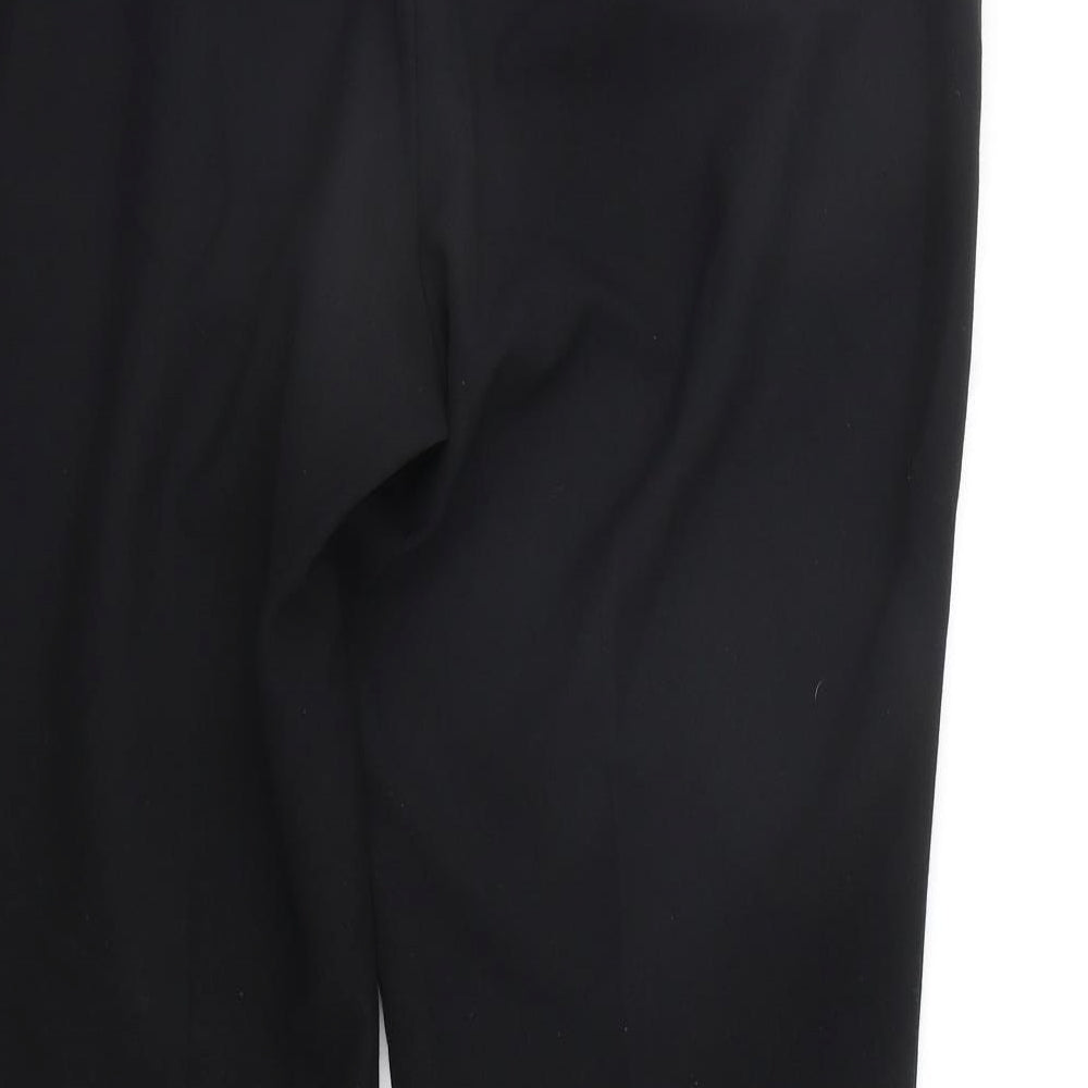 Marks and Spencer Womens Black Trousers Size 16 L25 in
