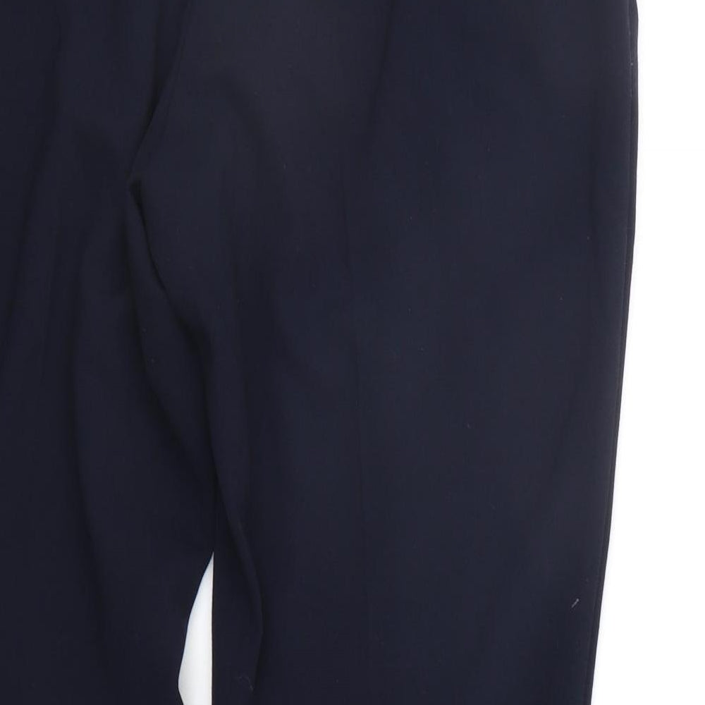 Marks and Spencer Womens Blue Trousers Size 16 L26 in
