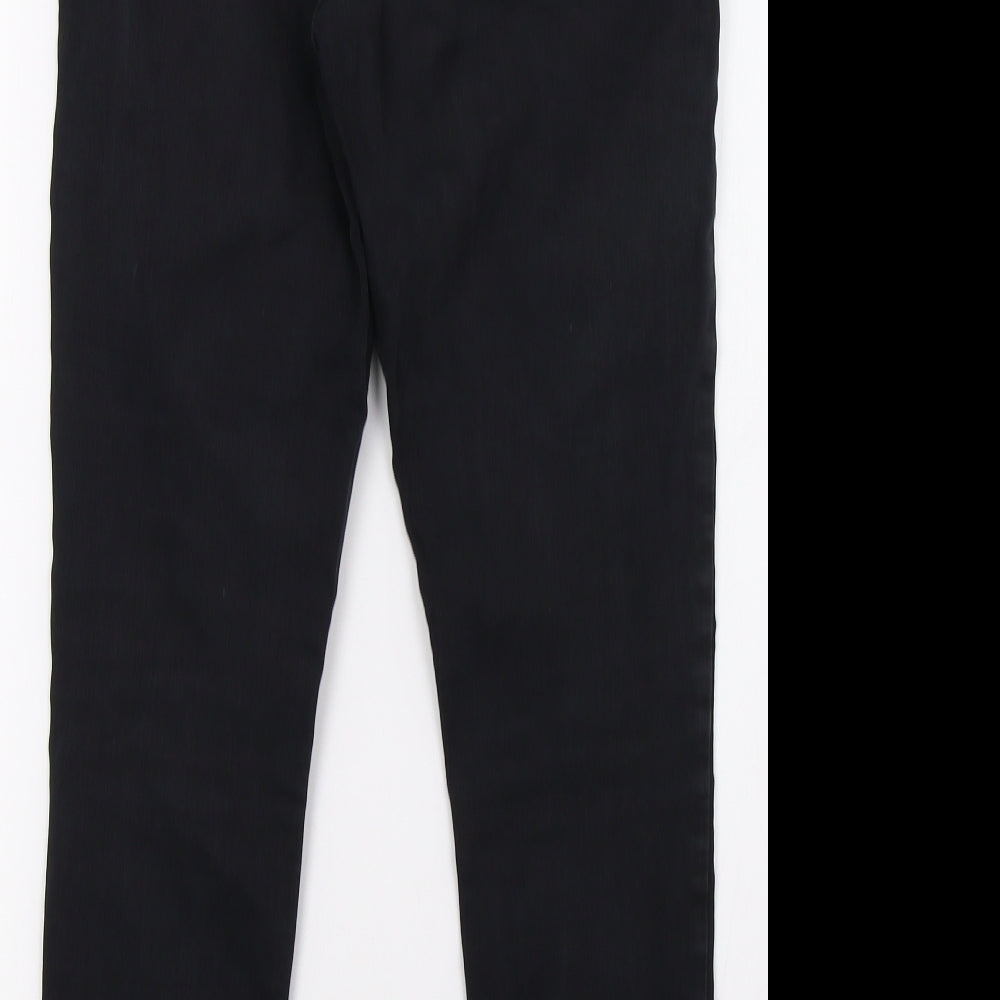 Topshop Womens Black Denim Skinny Jeans Size 30 L30 in