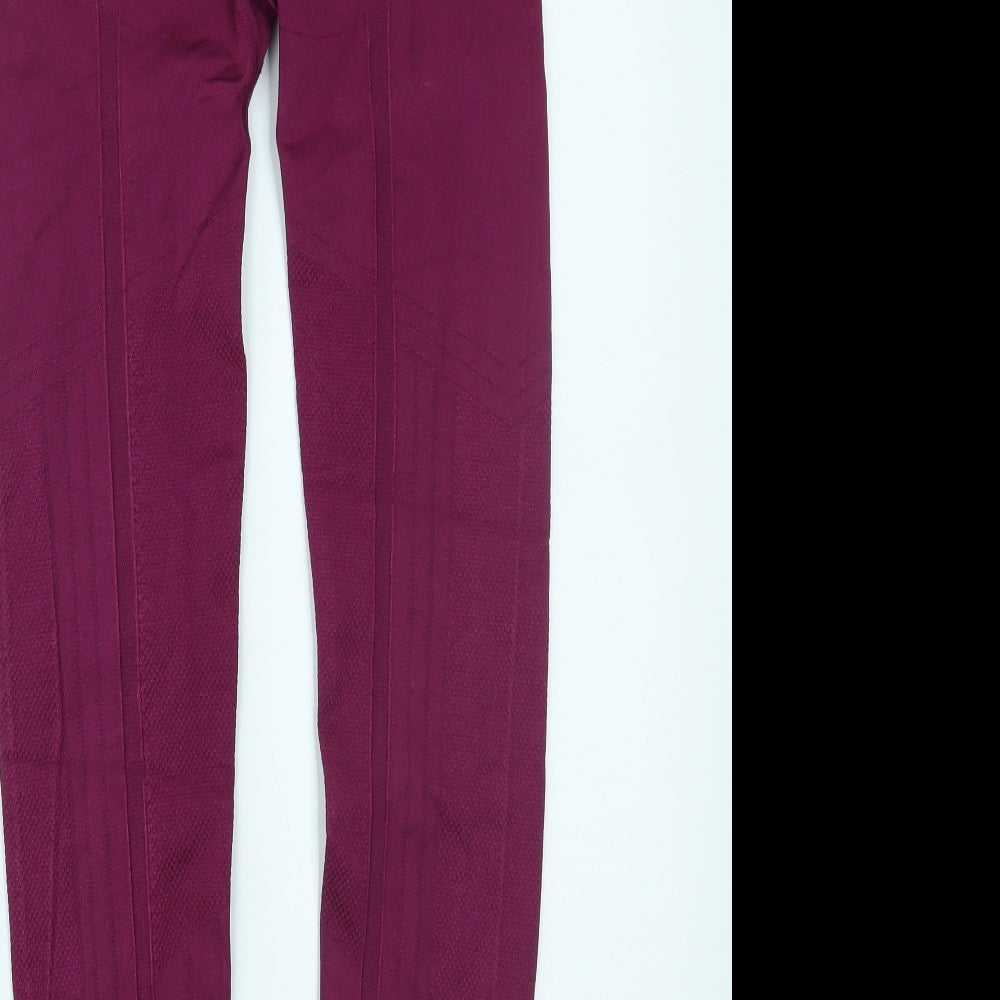Primark Womens Purple Leggings Size S L25 in