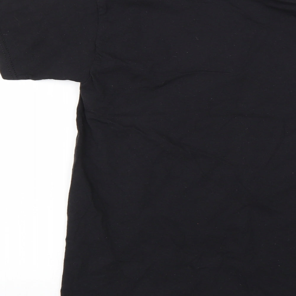 Fruit of the Loom Mens Black T-Shirt Size S