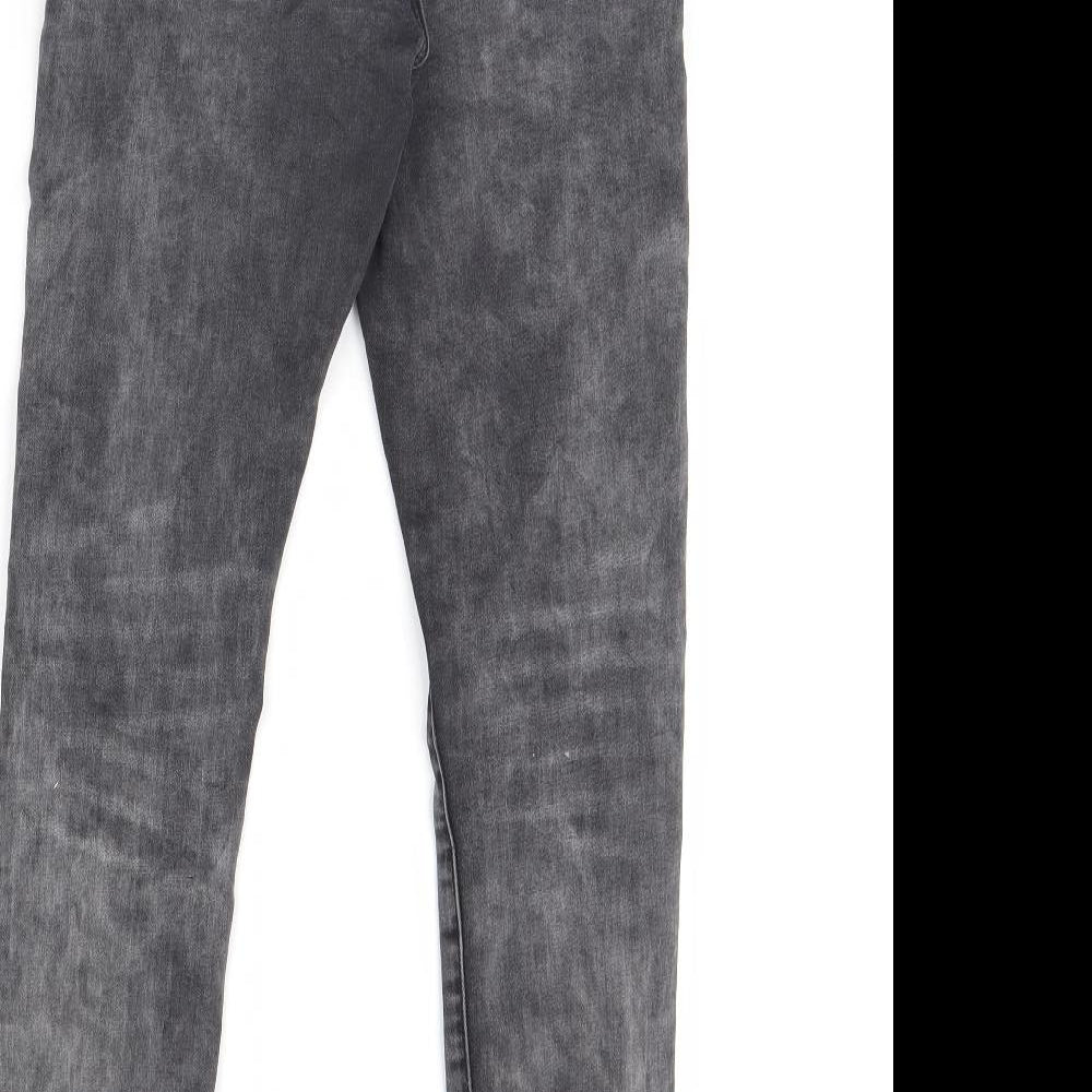 Amisu Womens Grey Denim Skinny Jeans Size 25 L27 in