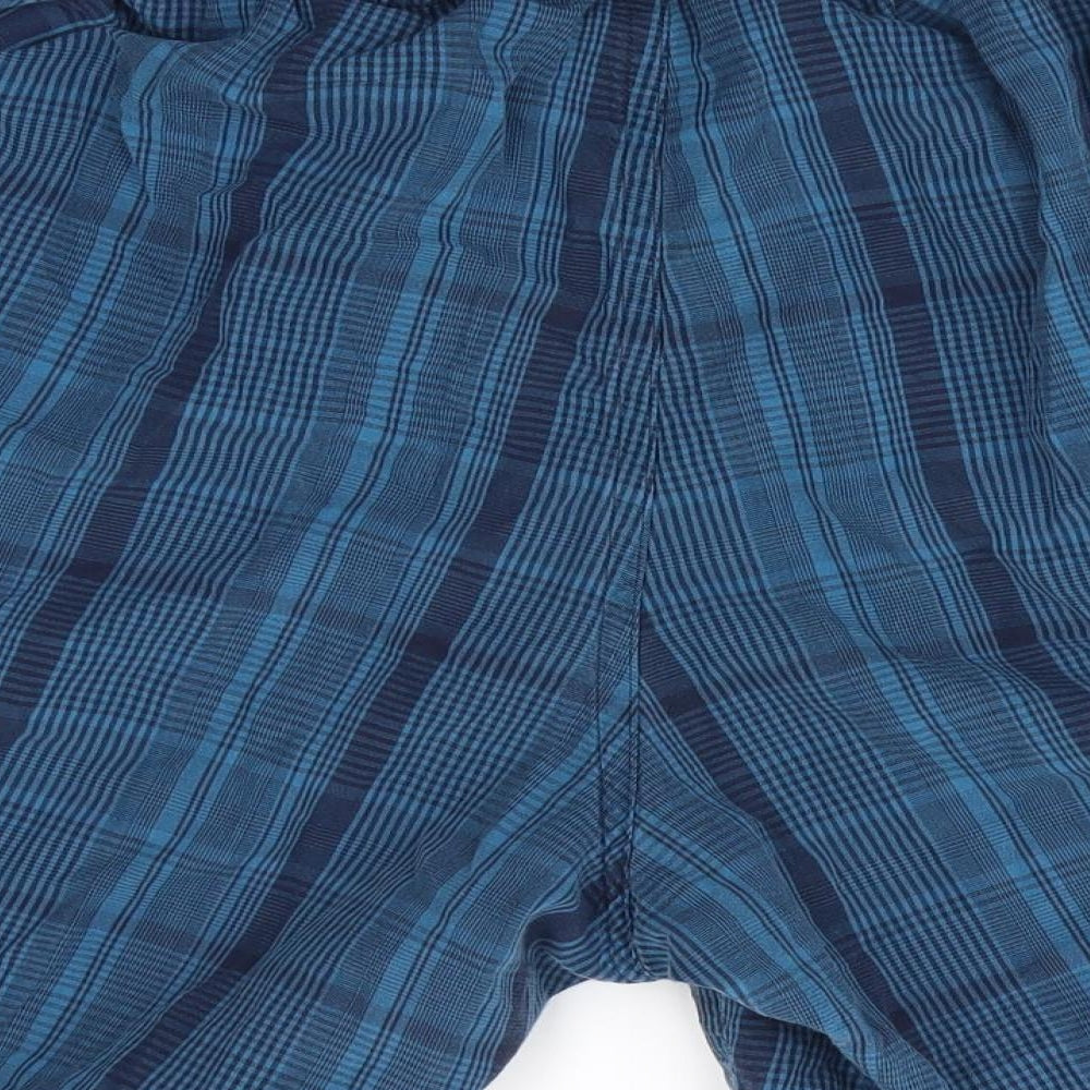 Preworn Mens Blue Check Sleep Shorts