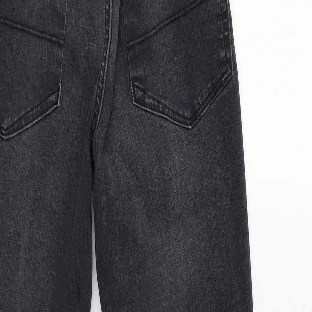 River Island Girls Black Denim Skinny Jeans Size 12 Years