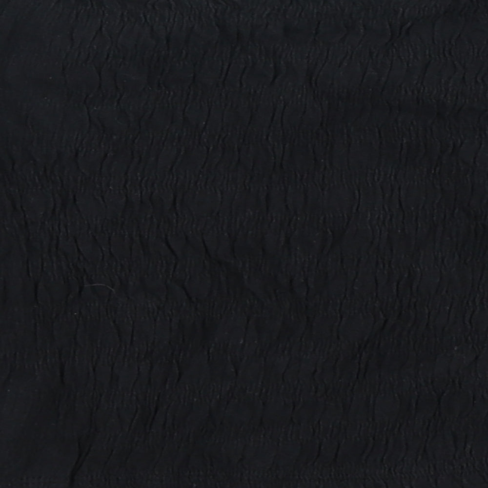 915 Generation Girls Black Cropped T-Shirt Size 10-11 Years