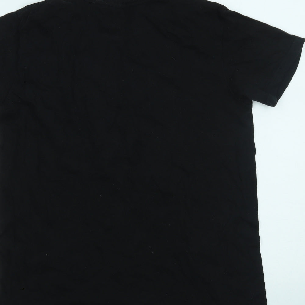 Club Mens Black T-Shirt Size S