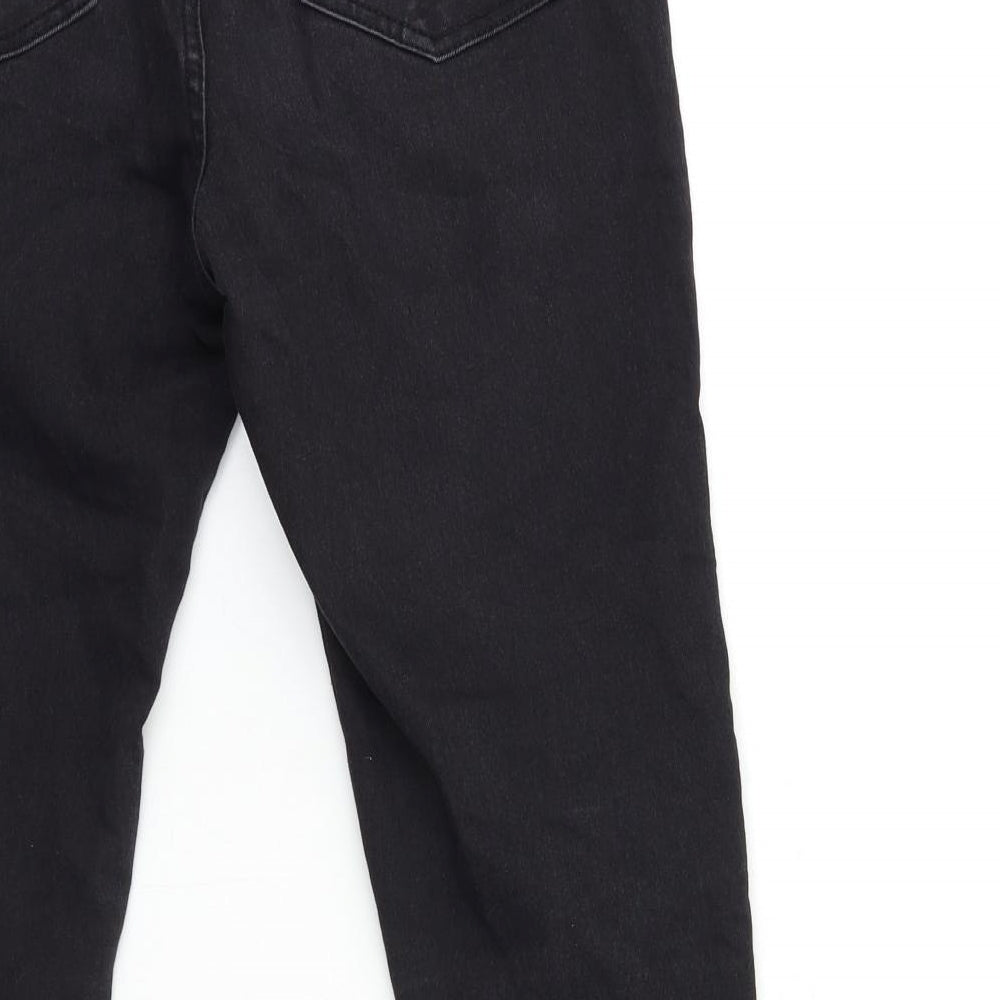Boohoo Womens Black Denim Skinny Jeans Size 10 L28.5 in