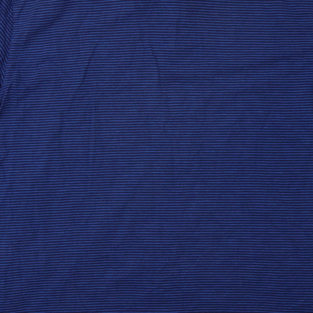 Sainsburys Mens Blue Striped Polo Size 2XL