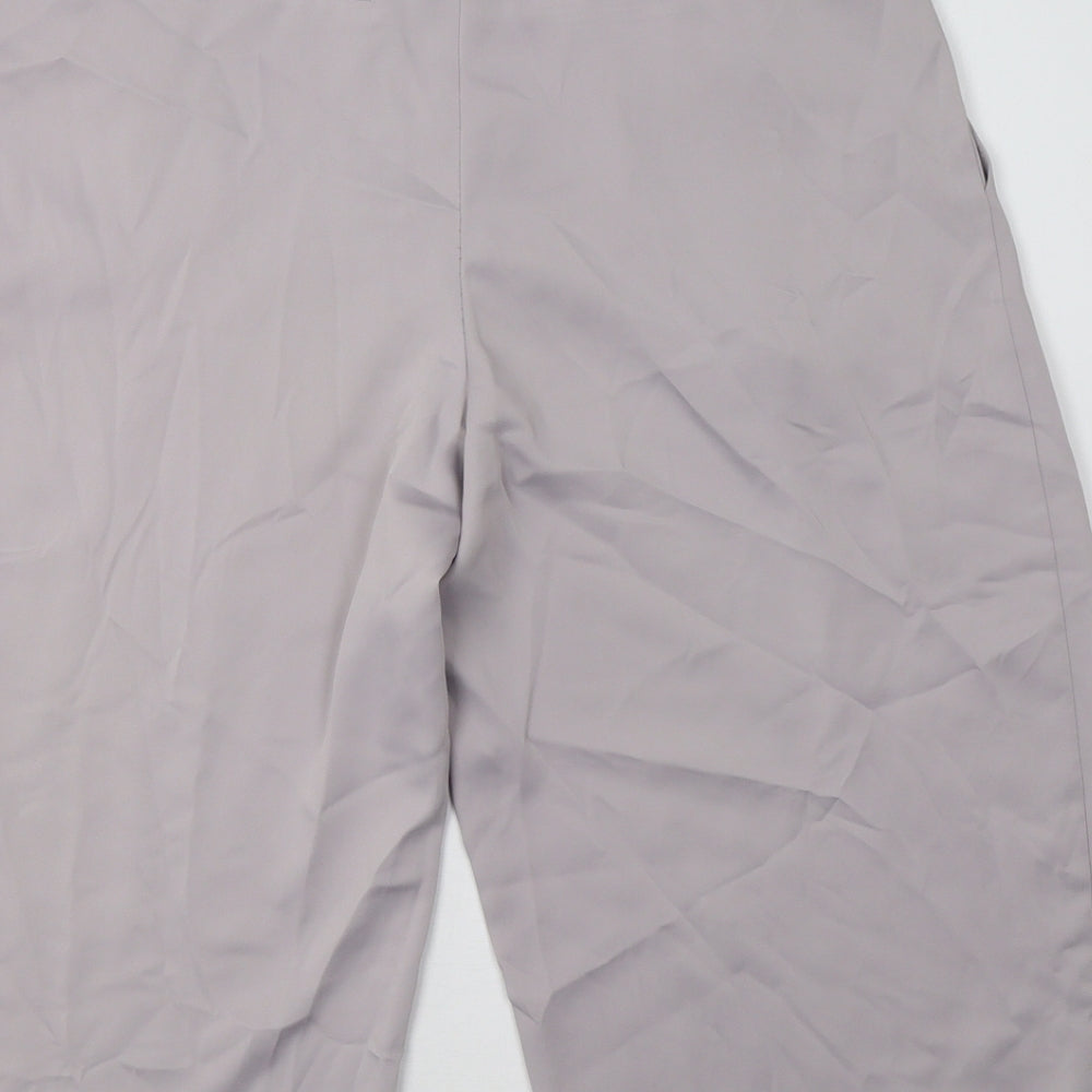 Dorothy Perkins Womens Grey Cropped Trousers Size 10 L23 in