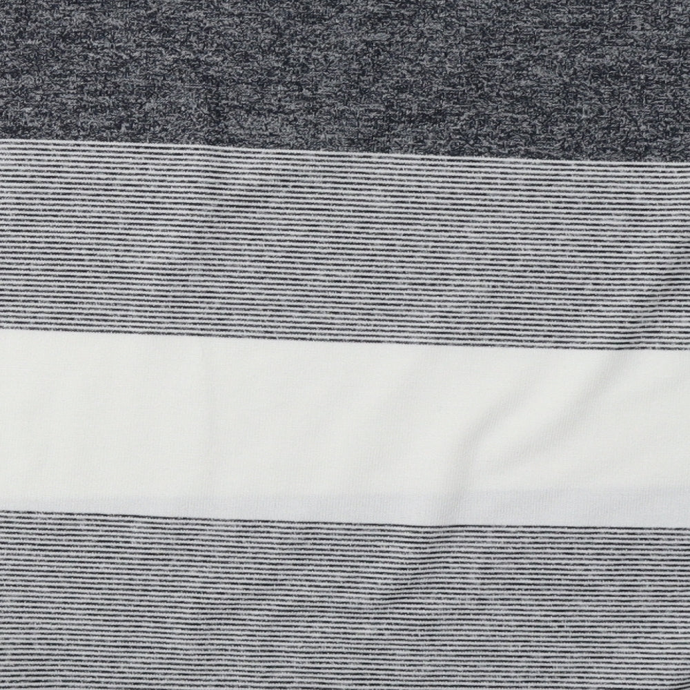Sainsburys Womens Grey Striped Pullover Sweatshirt Size 14