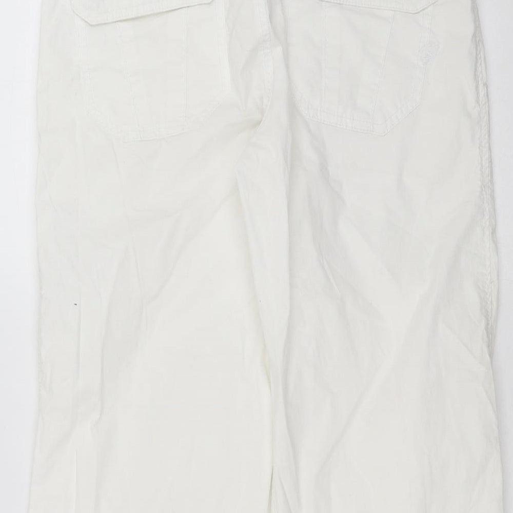 Sanctuary Womens White Cropped Trousers Size 30 in L20 in