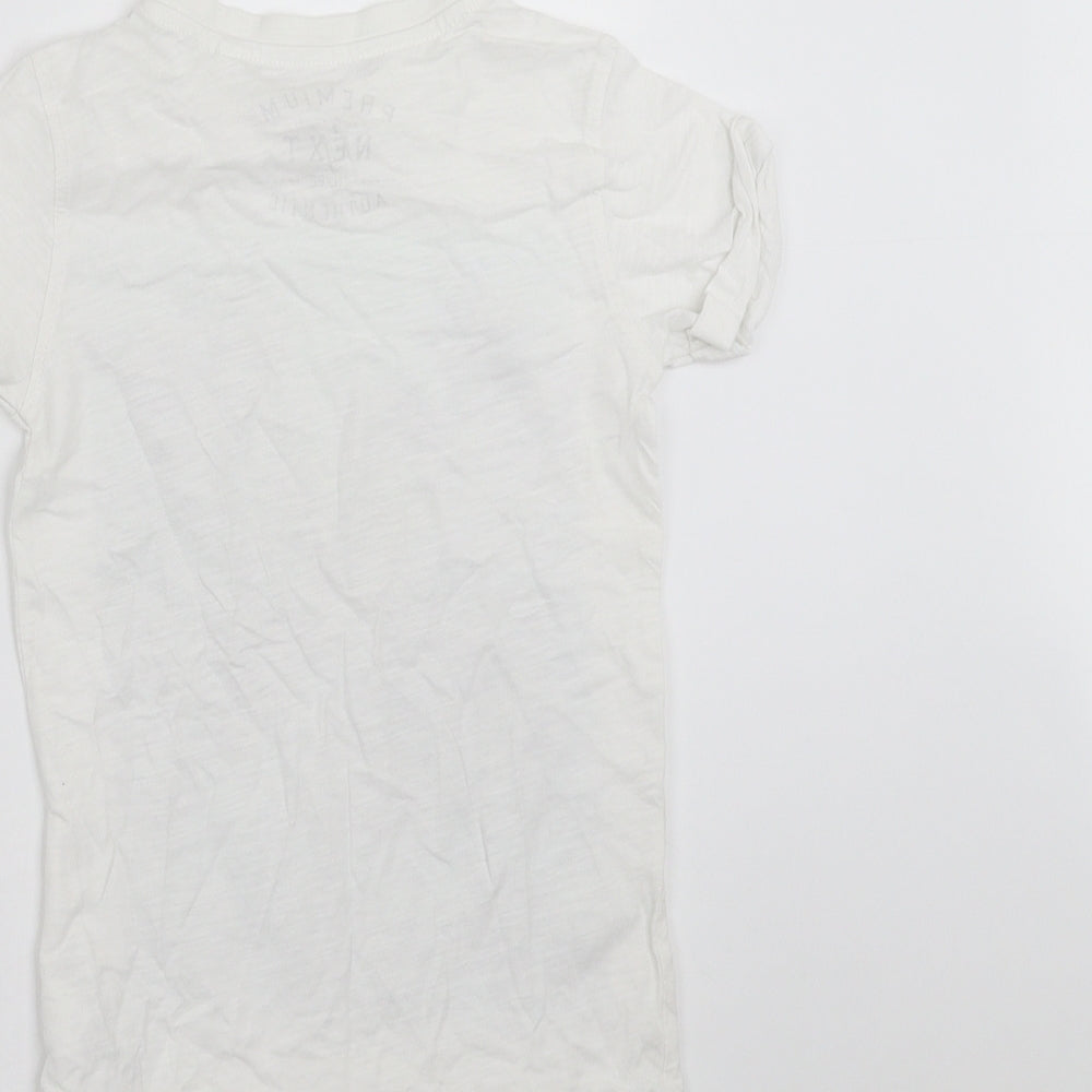 NEXT Boys White Basic T-Shirt Size 4 Years - Summer of Surf