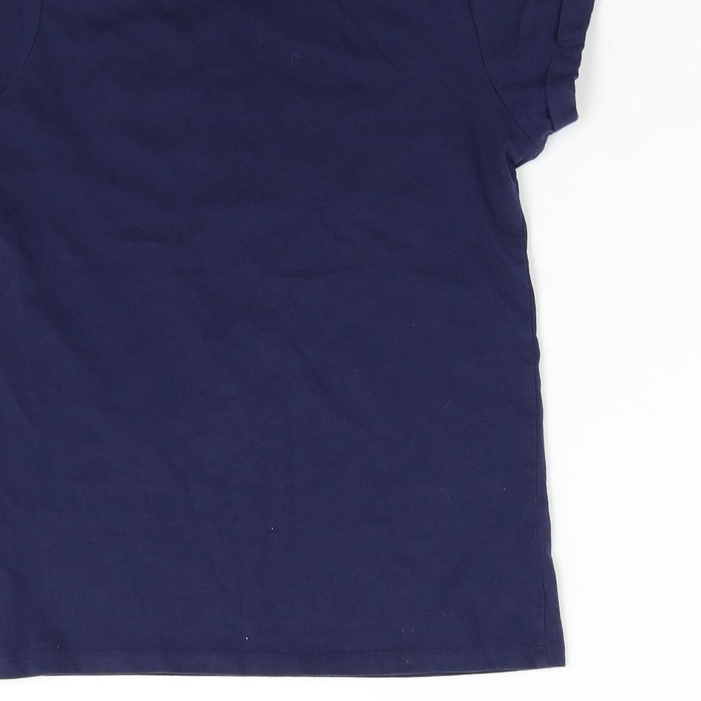 Primark Girls Blue Basic T-Shirt Size 11-12 Years - Team Floss Unicorn