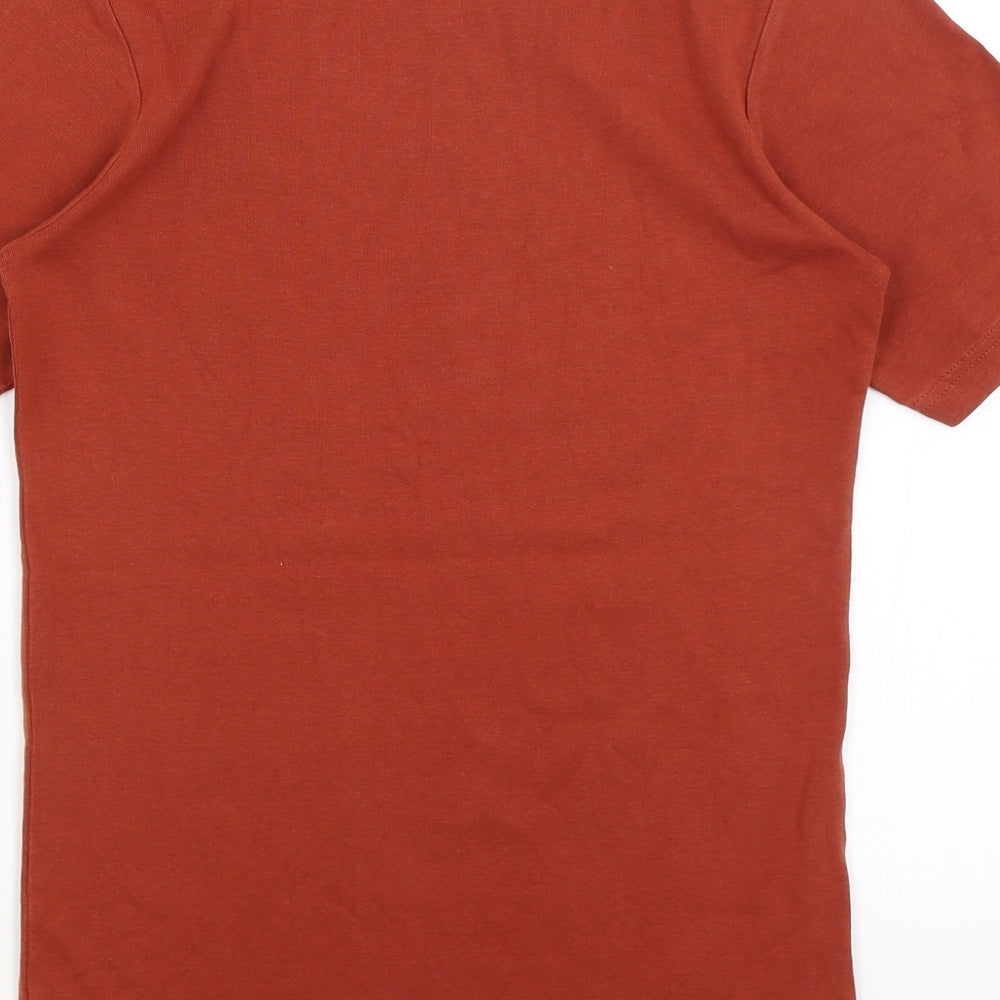 Cotton Traders Mens Brown T-Shirt Size XS