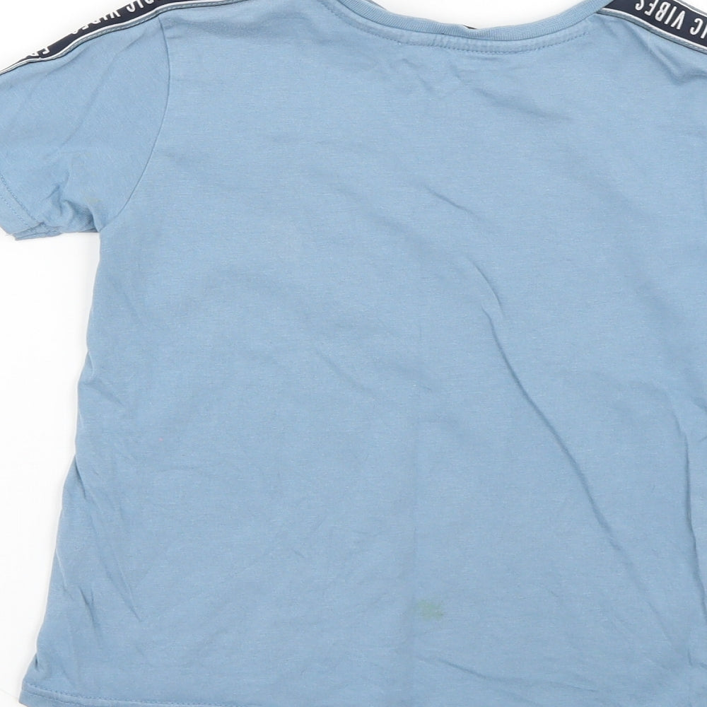 George Boys Blue Basic T-Shirt Size 5-6 Years