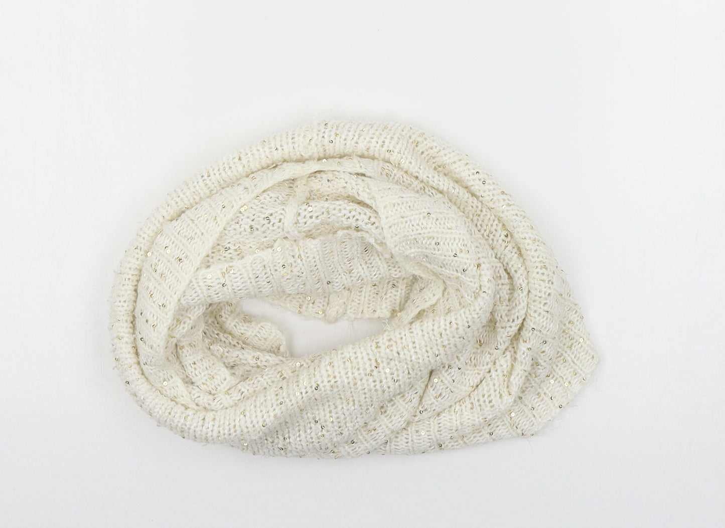 H&M Womens Ivory Knit Scarf