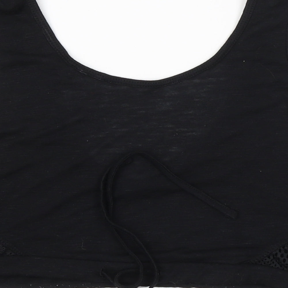 Preworn Womens Black Cropped Tank