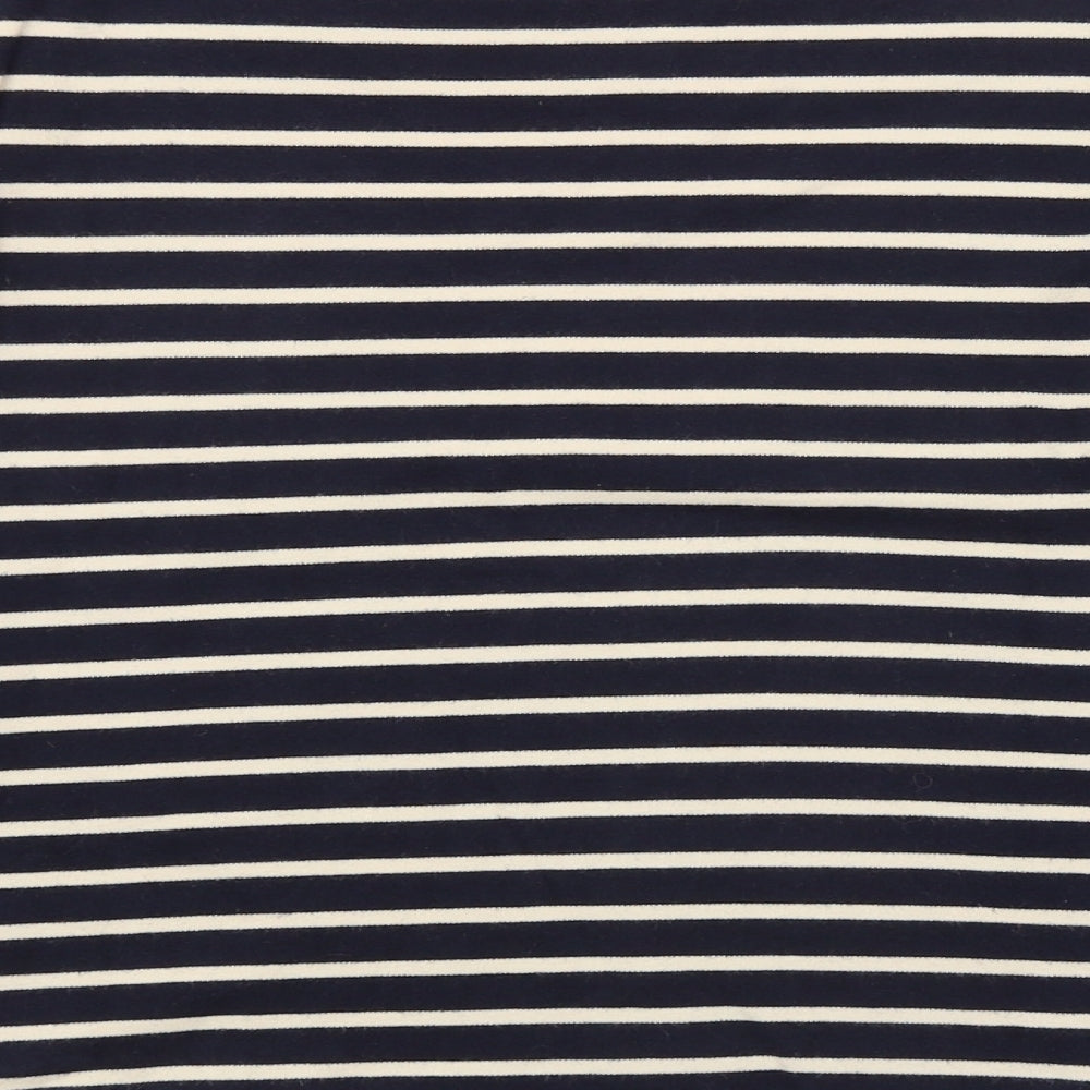 M&S Womens Blue Striped Pullover Jumper Size 12