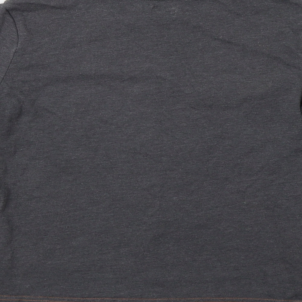 F&F Boys Grey Geometric Basic T-Shirt Size 9-10 Years