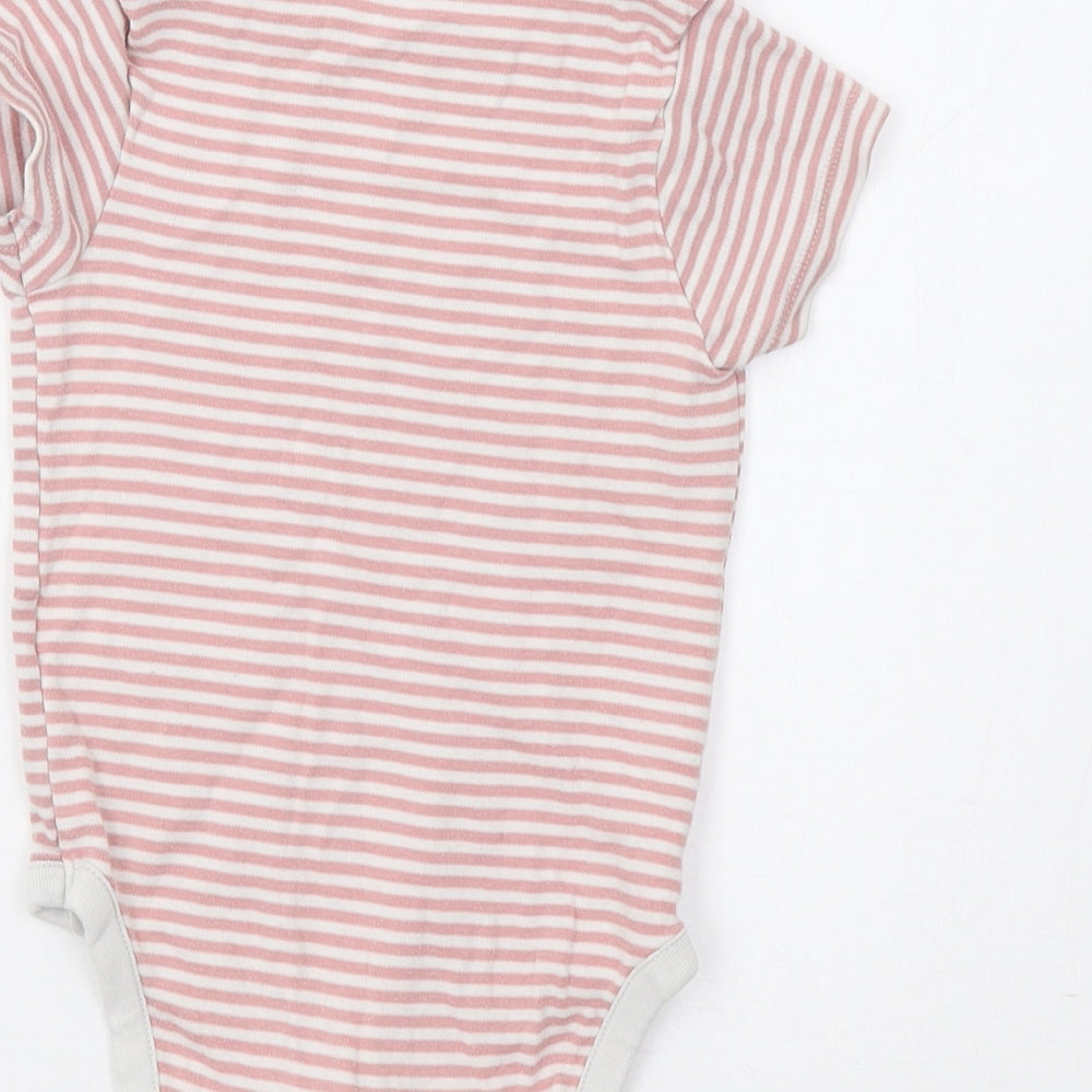 NEXT Baby Pink Striped Romper One-Piece Size 18 Months